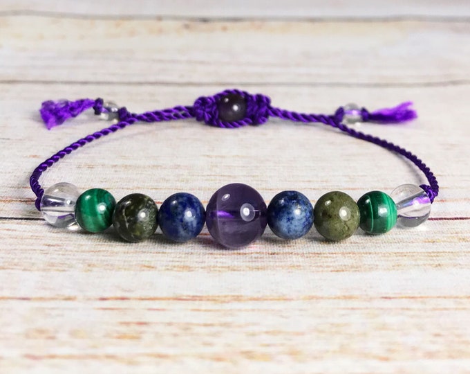 Well Being & General Health Support Crystals. Energy. Intention Setting Bracelet. Body, Mind and Soul. Balancing Chakra Energies. Positivity