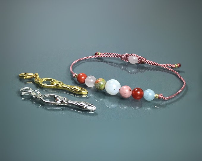 Fertility Bracelet & Pregnancy Support Crystals. IVF Gift. Conceive. TTC Gift. Gifts for Her. Meditation Bracelet. Moonstone. Rose Quartz.
