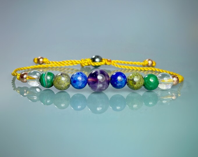 General Health, Energy & Well Being Support Crystals. Intention Setting Bracelet. Body, Mind and Soul. Balancing Chakra Energies. Positivity