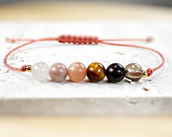 Love, Strength, Optimism, Positivity & Protection Bracelet and Card. Positive Thinking. Disperse Negative Energy Positive Vibes Attract Luck