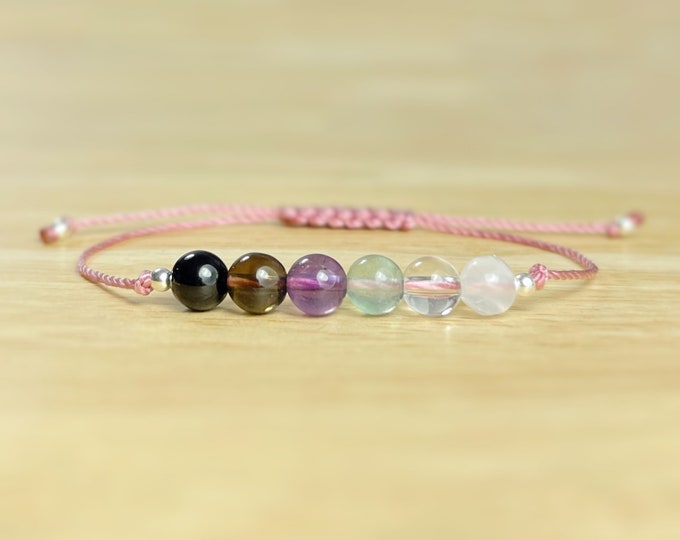 Energy Cleansing & Protection Bracelet. Happiness. Emotional Balance. Calming Energy. Intuition. Positivity. Handmade Jewelry. Yoga Jewelry