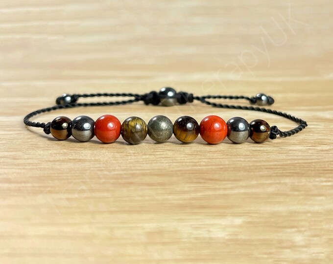 Psychic Protection Bracelet For Work, Love and Family Life Balance. Good Luck. Discourage Bad Luck, Evil Eye Protection. Grounding.Spiritual
