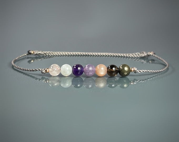 Anklet. Anxiety, Stress, Boost Positive Energy. Emotional Balance. Family, Work and Life Balance. Shield Negativity, Protection & Happiness.