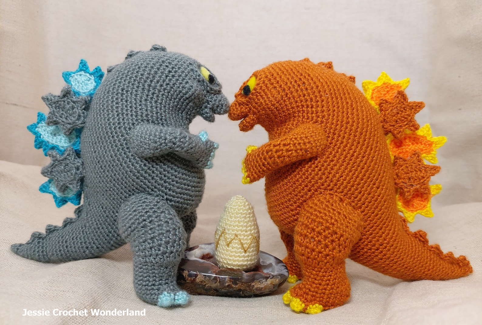 Crochet Godzilla Couple_ Godzilla Monsterverse _ PDF English Etsy