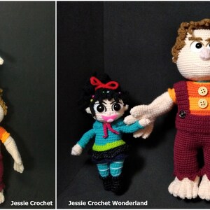 Wreck It Ralph Inspired _ Crochet Ralph and Vanellope _ Digital Crochet ...
