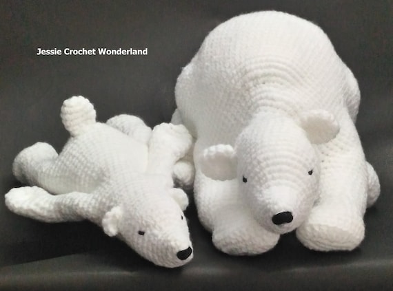 Little Polar Bear And Mommy Bear Crochet English Pattern - 