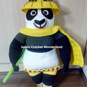 Kung Fu Panda _ Crochet English Pattern image 2