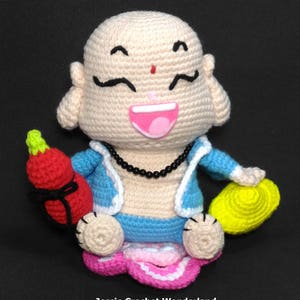 Laughing Buddha _ English Crochet Pattern image 3