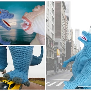 Crochet Giant Godzilla _ Godzilla Monsterverse _ PDF English crochet pattern of Godzilla image 3