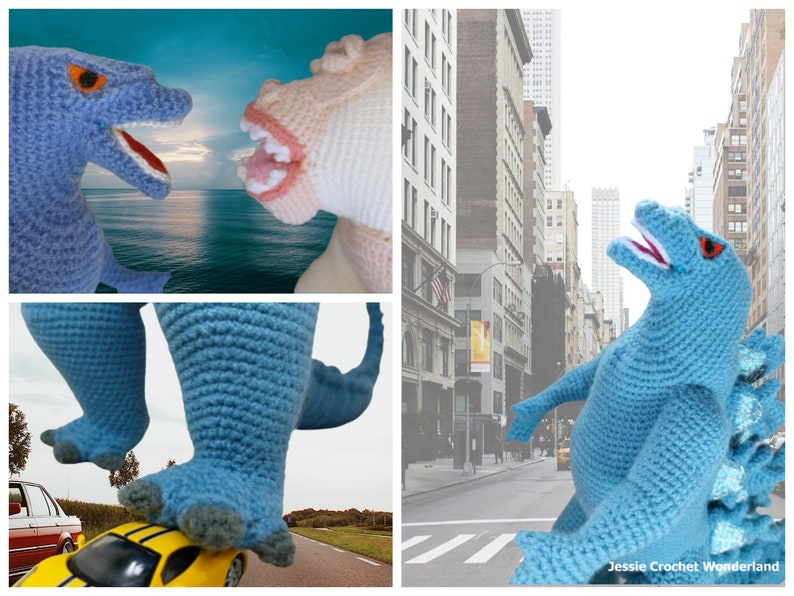 Crochet Giant Godzilla _ Godzilla Monsterverse _ PDF English crochet pattern of Godzilla image 3