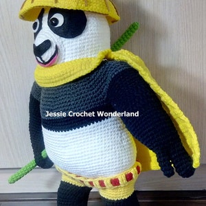 Kung Fu Panda _ Crochet English Pattern image 4