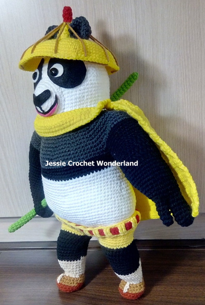Kung Fu Panda _ Crochet English Pattern image 4