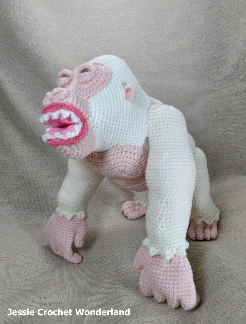 Crochet King Kong Gorilla _ Gorilla George Rampage _ English crochet pattern of King Kong Gorilla image 2