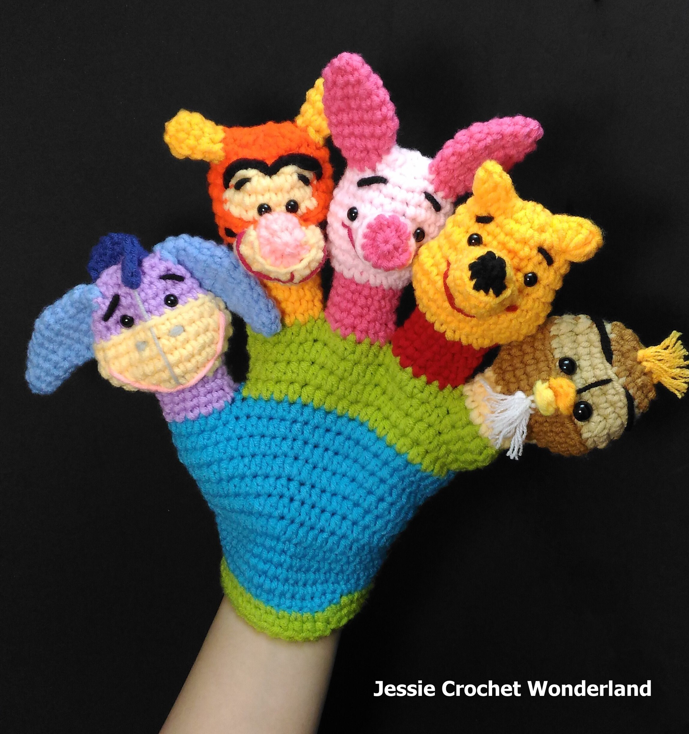Winnie the Pooh_ Hand Puppet_disney_finger Puppet_english Etsy