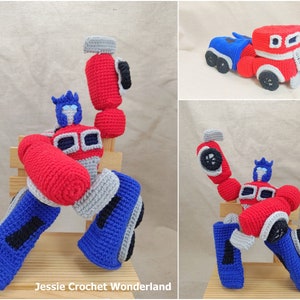 Crochet Transformers Optimus Prime_ Autobot Optimus Prime _ PDF English crochet pattern of Transformers image 3