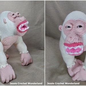 Crochet King Kong Gorilla _ Gorilla George Rampage _ English crochet pattern of King Kong Gorilla image 5