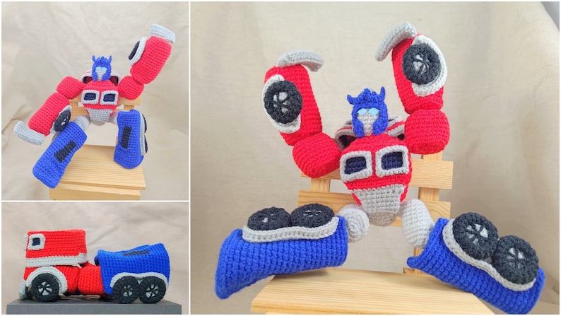 Crochet Transformers Optimus Prime_ Autobot Optimus Prime _ PDF English crochet pattern of Transformers image 6