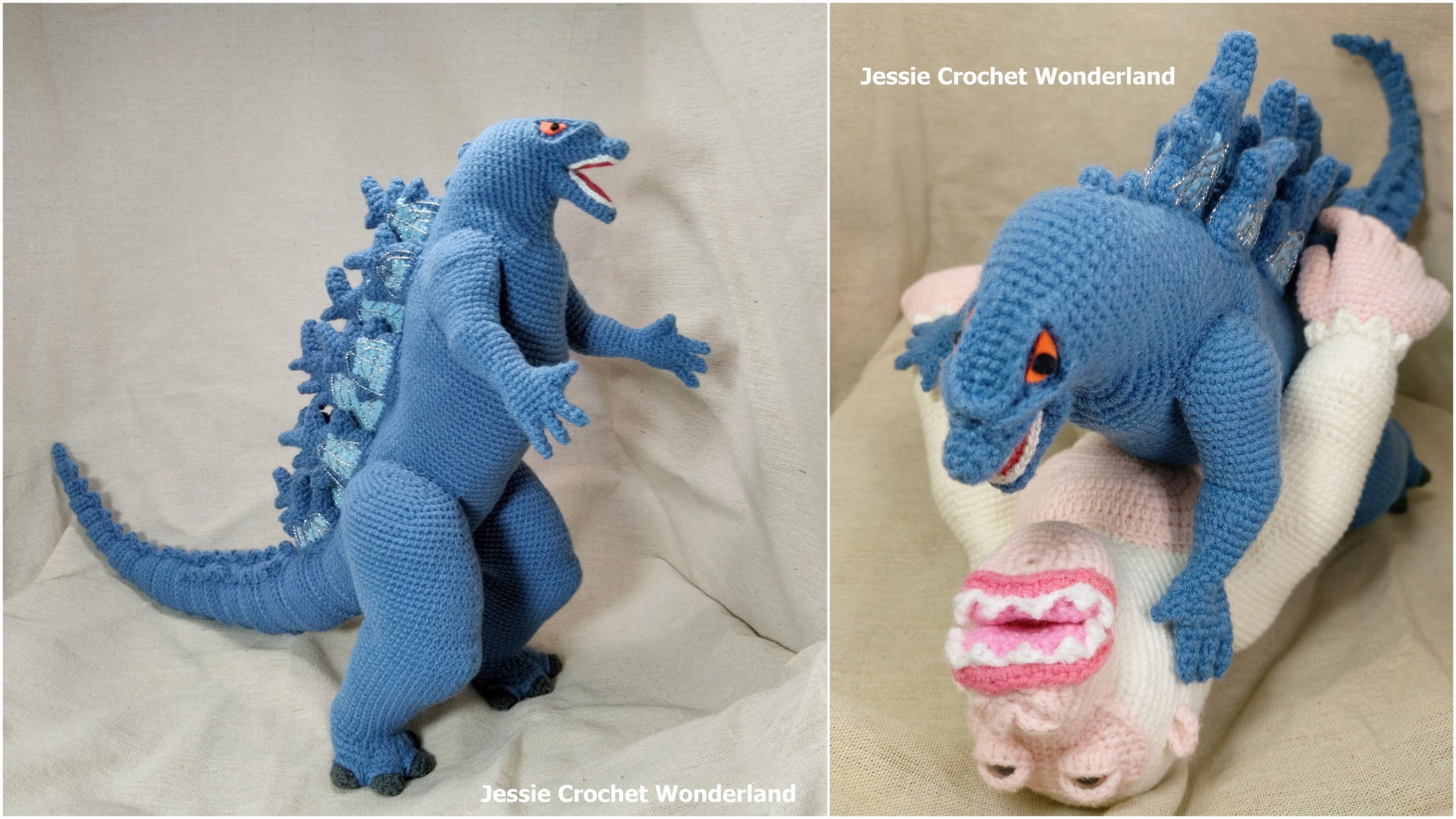 Crochet Giant Godzilla _ Godzilla Monsterverse _ PDF English | Etsy