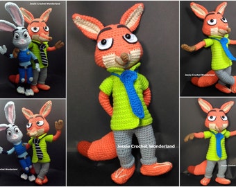 Judy and Nick @ Zootopia _ Crochet English Pattern