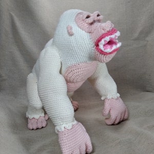 Crochet King Kong Gorilla _ Gorilla George Rampage _ English crochet pattern of King Kong Gorilla image 10