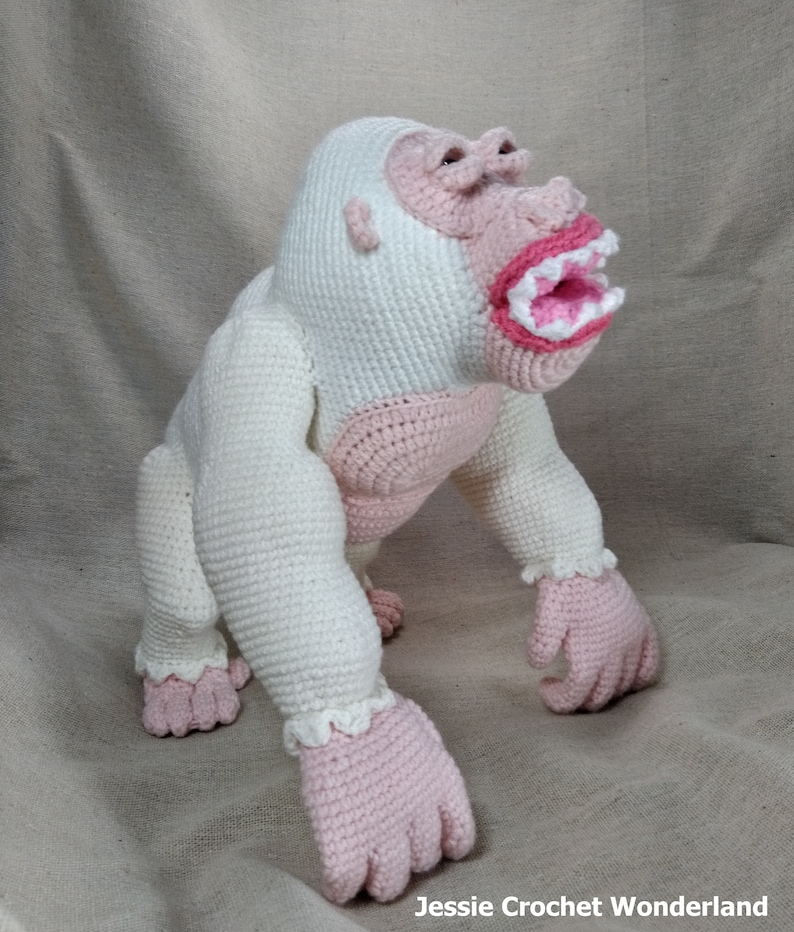 Crochet King Kong Gorilla _ Gorilla George Rampage _ English crochet pattern of King Kong Gorilla image 10