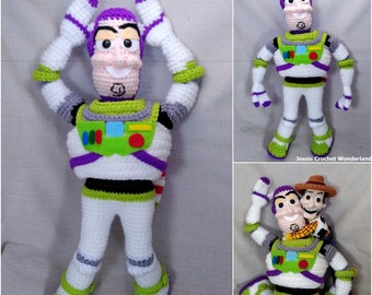 Buzz Lightyear English Crochet Pattern _ 16 inches Buzz Lightyear _ Toy Story inspired