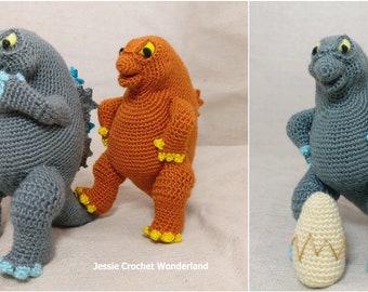 Crochet Giant Godzilla _ Godzilla Monsterverse _ PDF (Download Now) 