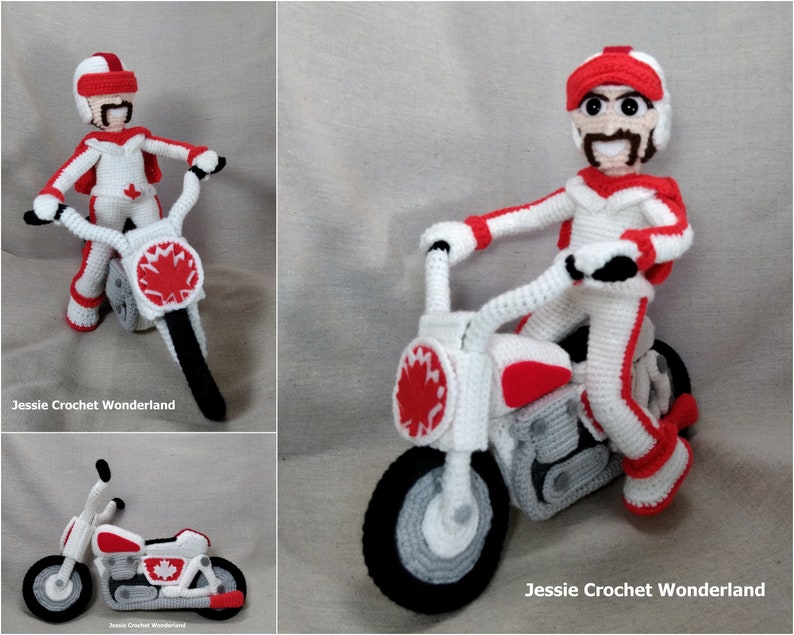 Duke Caboom in Toy Story _ English Crochet Pattern instant download_ Toy Story 4 image 2