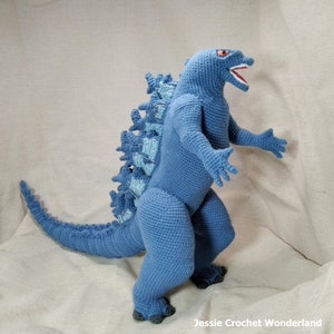 Crochet Giant Godzilla _ Godzilla Monsterverse _ PDF English crochet pattern of Godzilla image 1