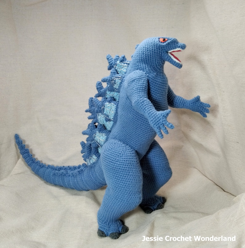 Crochet Giant Godzilla _ Godzilla Monsterverse _ PDF English crochet pattern of Godzilla image 1