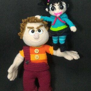 Wreck It Ralph Inspired _ Crochet Ralph and Vanellope _ Digital Crochet ...