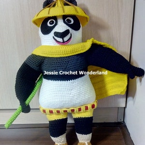 Kung Fu Panda _ Crochet English Pattern image 3