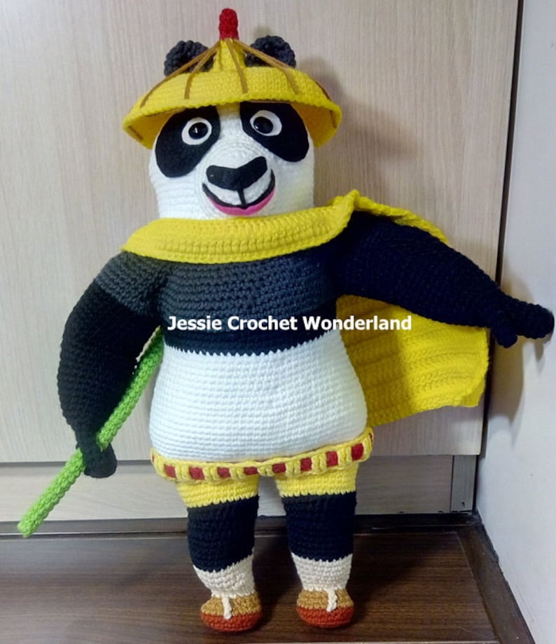 Kung Fu Panda _ Crochet English Pattern image 3