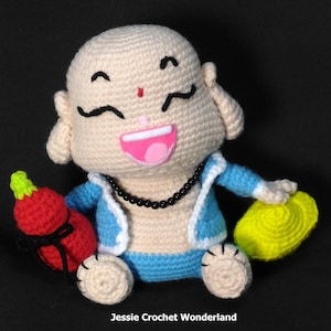 Laughing Buddha _ English Crochet Pattern image 1