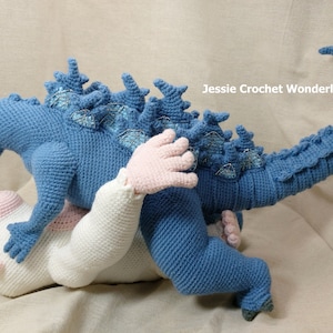 Crochet Giant Godzilla _ Godzilla Monsterverse _ PDF English crochet pattern of Godzilla image 4