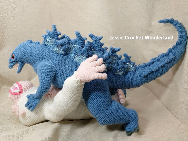 Crochet Giant Godzilla _ Godzilla Monsterverse _ PDF English crochet pattern of Godzilla image 4