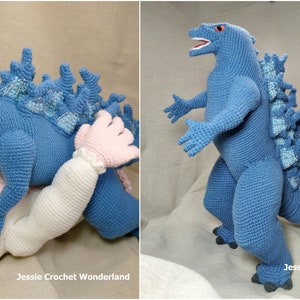 Crochet Giant Godzilla _ Godzilla Monsterverse _ PDF English crochet pattern of Godzilla image 10