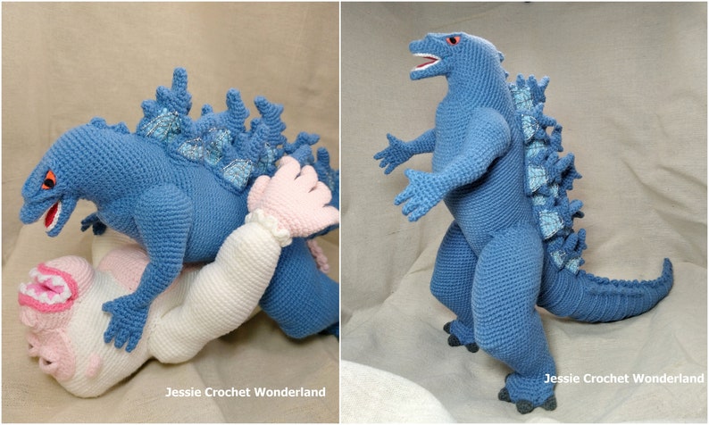 Crochet Giant Godzilla _ Godzilla Monsterverse _ PDF English crochet pattern of Godzilla image 10