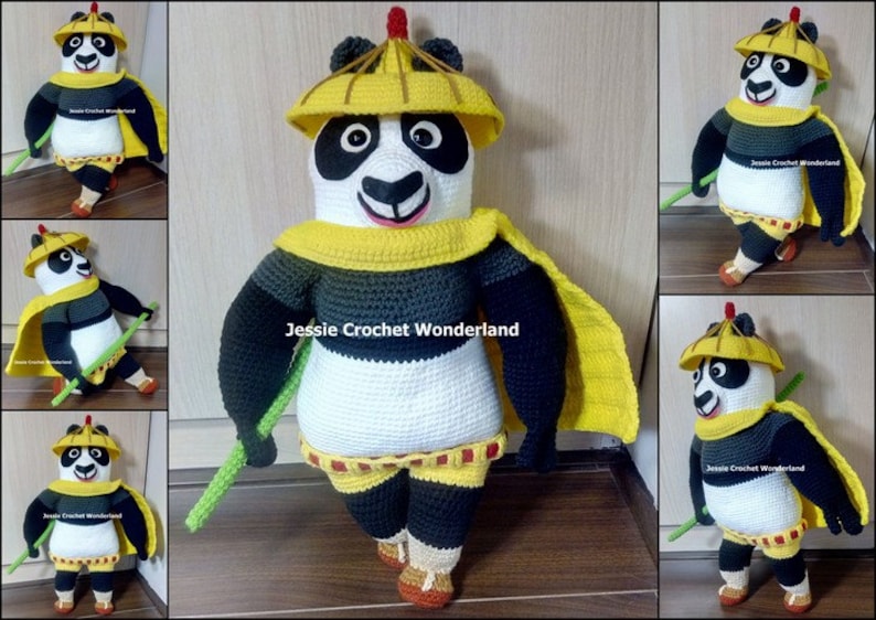 Kung Fu Panda _ Crochet English Pattern image 1