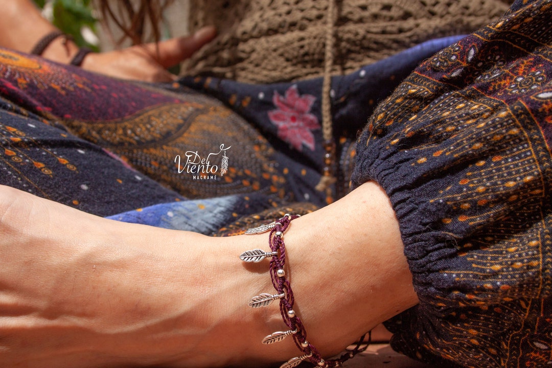 Tobillera de macrame con Todos los - Etsy España