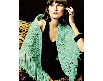 Vintage Shawl crochet pattern in PDF instant download Version , PDF downloadable