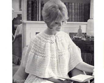 Vintage Bed Cape Crochet pattern in PDF instant download version , PDF downloadable