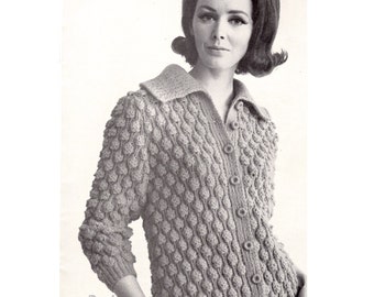 Vintage Jacket knitting pattern in PDF instant download version