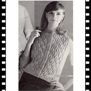 Vintage Jacket Knitting pattern in PDF instant download version