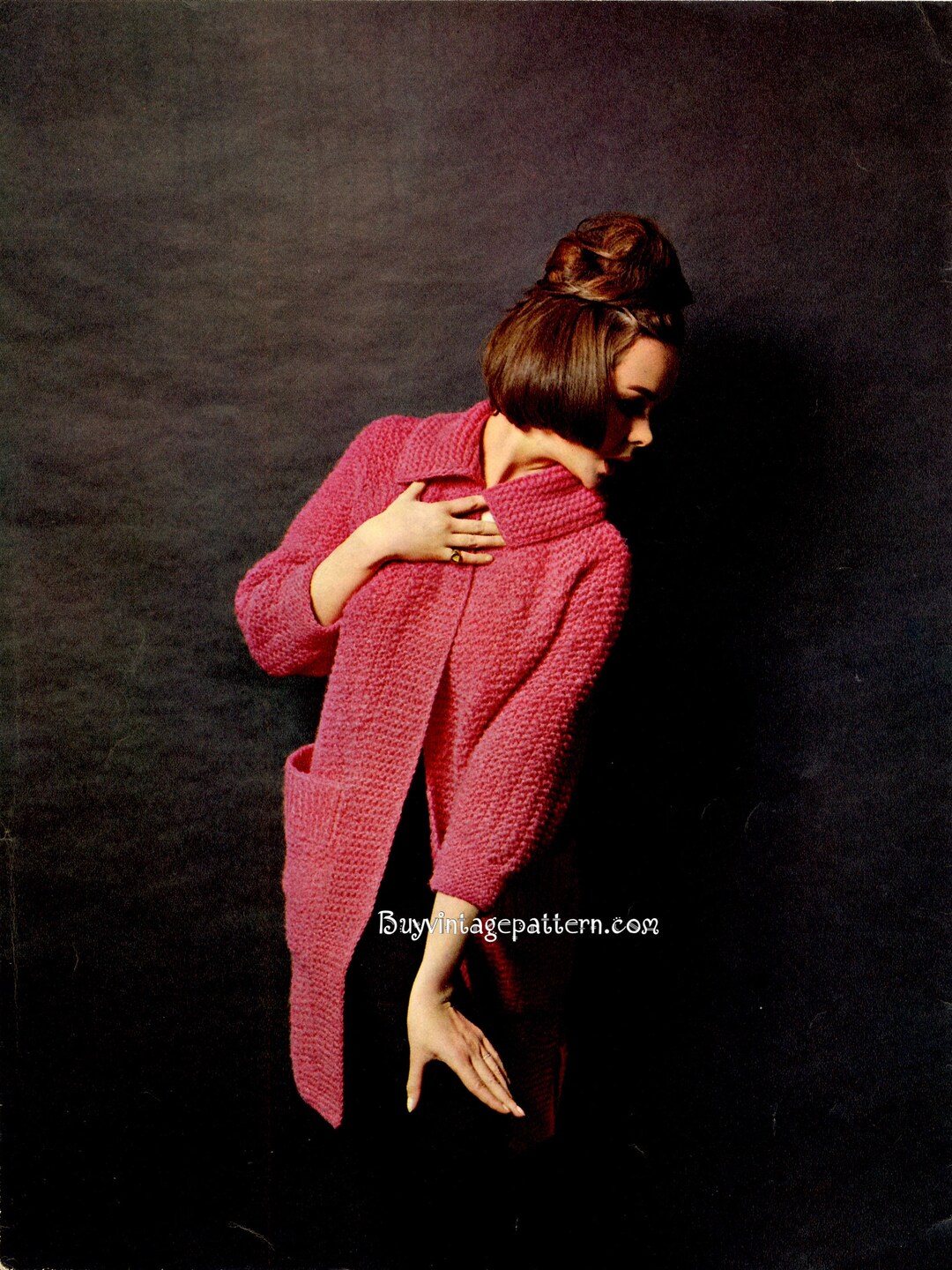 Vintage Coat Knitting Pattern in PDF Instant Download Version Etsy