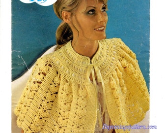 Patrón de ganchillo para capa de cama vintage en versión PDF de descarga instantánea, PDF descargable
