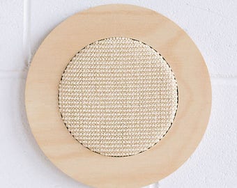 Stylish Wall Mounted Cat Scratcher - modern scratching post - scratch pad - natural