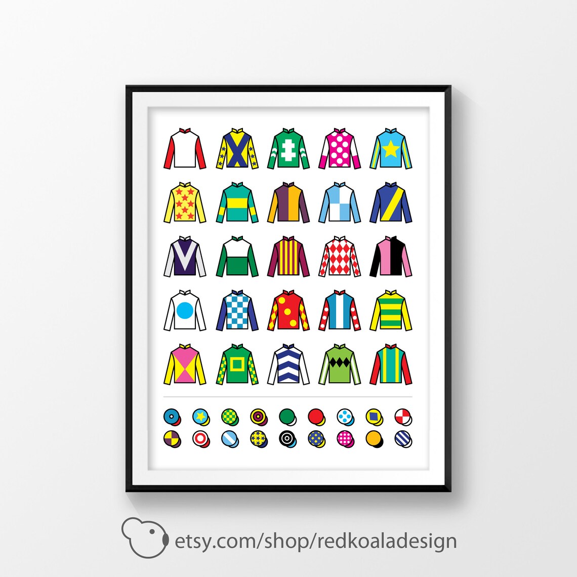 Wall Prints Jockey Silks Print Digital Download Horse - Etsy