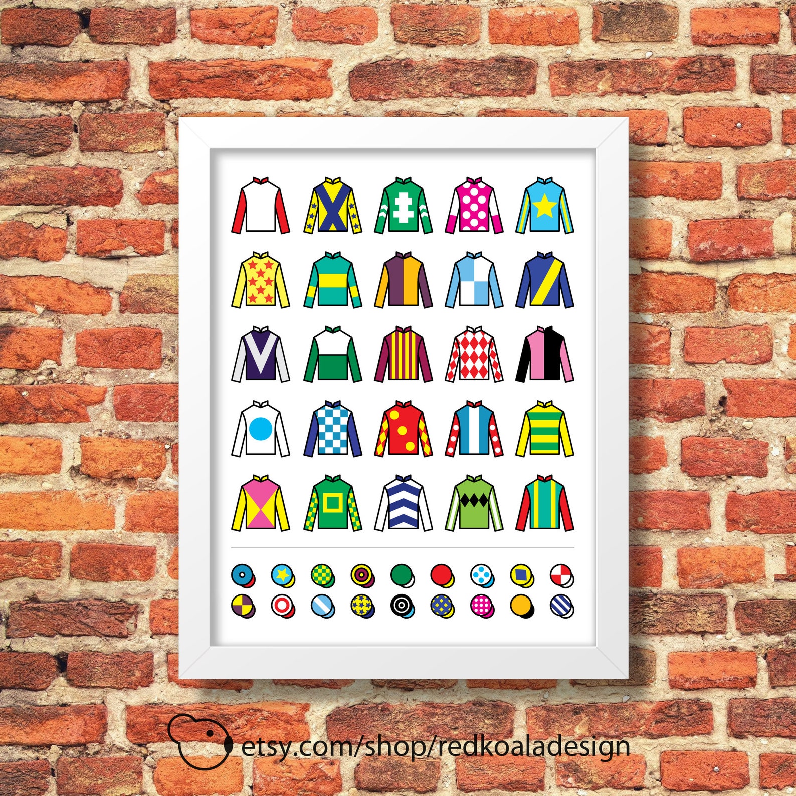 Wall Prints Jockey Silks Print Digital Download Horse - Etsy