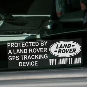 5 x Land Rover GPS Tracking Device Security Noir autocollants-voiture alarme Tracker 